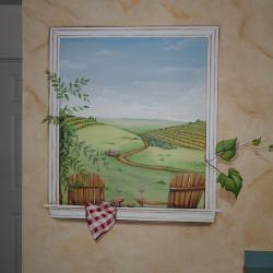 A View out to the Vineyards - We can add a window and acreage to your land using just a paint brush or two! - 