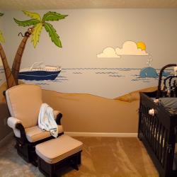 "Tropical Getaway" nursery - including Grandpa's boat