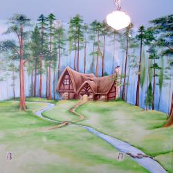A Storybook Playhouse - Snow White's Cottage on the other wall