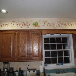 Inspirational Words - Inspirational words added to the side walls give the occupants something to consider as they sip their wine. - 