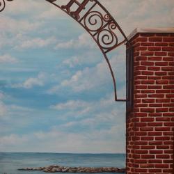 3 of 4 paintings - Summertime Classic Arch 